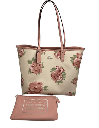 COACH コーチ ジャンボ フローラル プリント リバーシブル トートバック F45317 中古 D4