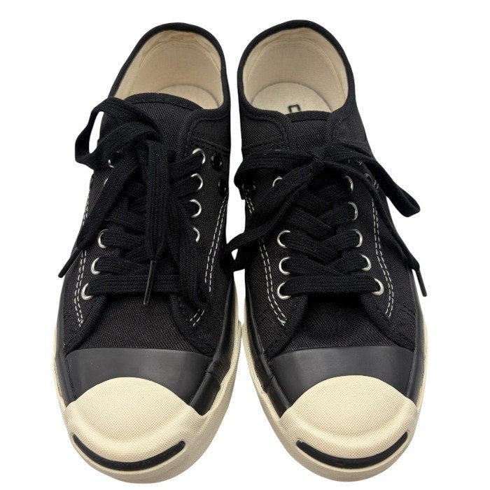 converse コンバース BIOTOP ビオトープ JACK PURCELL ジャックパーセル スニーカー 24.5cm 靴 シューズ おしゃれ レディース キャンバス ブラック 中古 W４