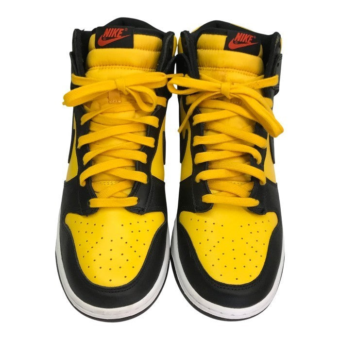 NIKE ナイキ ダンクハイ レトロ スニーカー メンズ ハイカット DUNK HI RETRO ブラック/イエロー 28.5cm DD1399-700 中古 T1