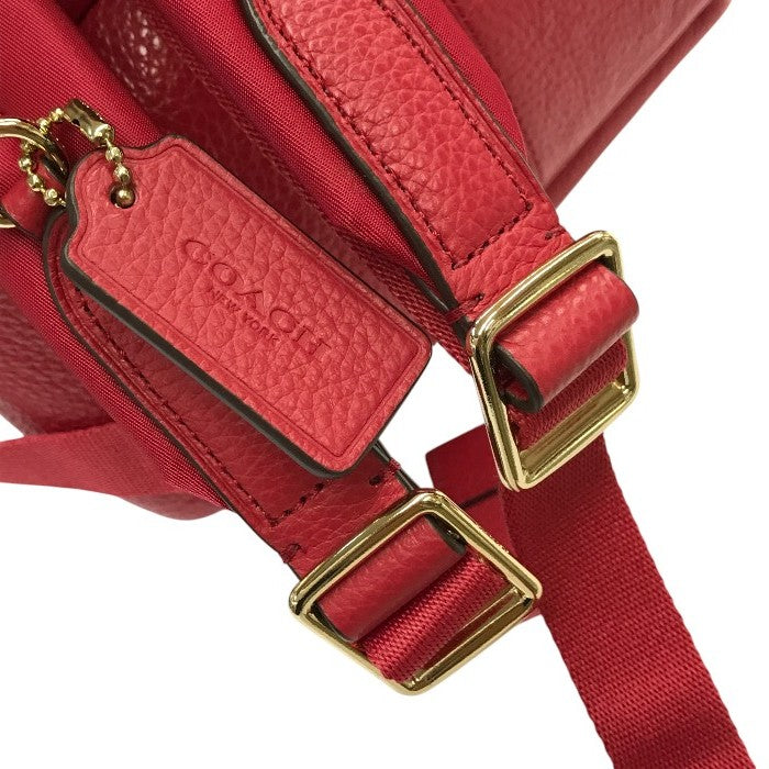COACH コーチ リュック レディース レザー ミニサイズ バックパック レッド F38263 中古 T1