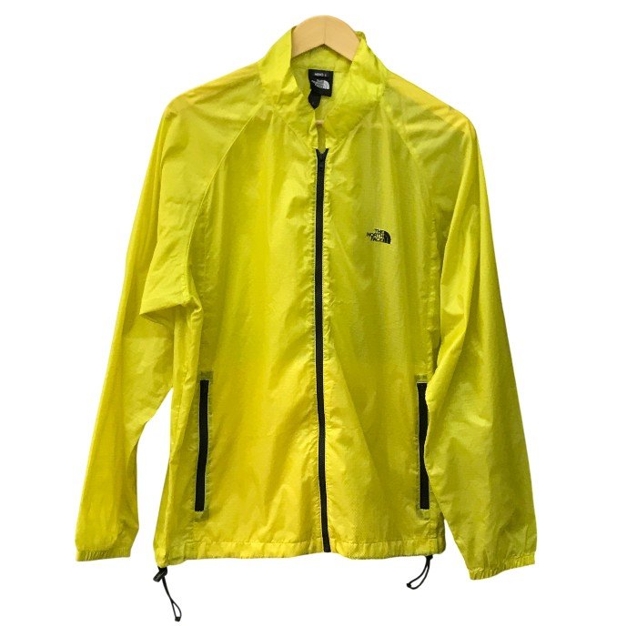THE NORTH FACE ザノースフェイス ナイロンジャケット メンズ フルジップ アウトドア 薄手 軽量 Lサイズ イエロー NP11108 中古 T1