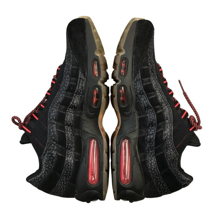 NIKE ナイキ AIR MAX 95 スニーカー メンズ ローカット エアマックス ブラック/レッド 27㎝ AV7014-001 中古 T1