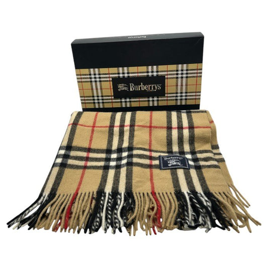 Burberrys バーバリーズ 西川産業 ひざ掛け トラディショナルチェックR 80×130cm FGC1001510 ブランド ブラウン チェック柄 大きめ 秋 冬 中古 W４