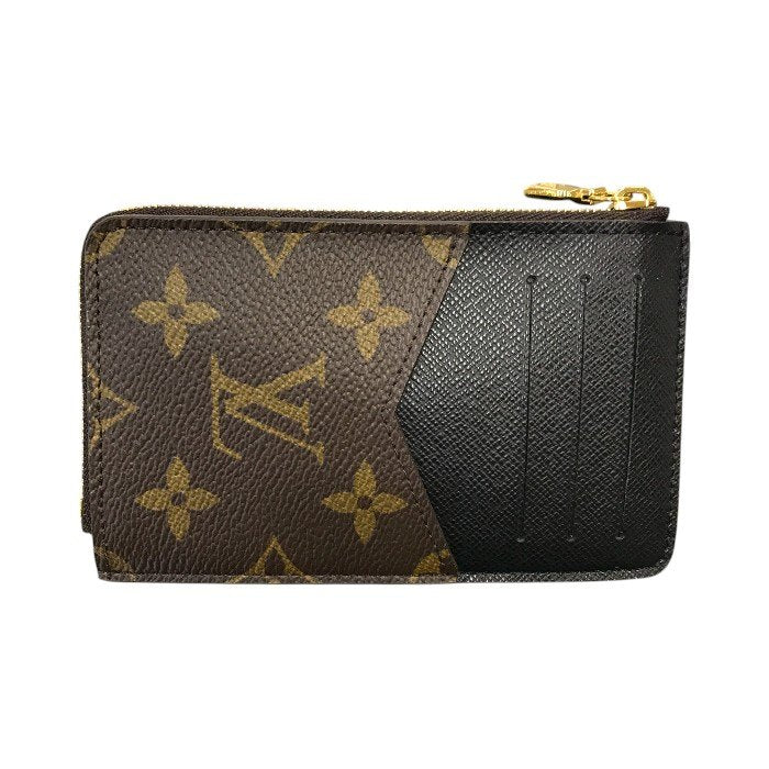 LOUIS VUITTON ルイヴィトン モノグラム ポルトカルトレクトヴェルソ コインケース ユニセックス キーリング カードケース ブラウン M69431 中古 T1