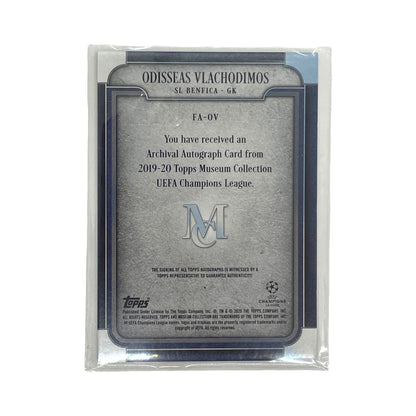 TOPPS サッカーカード MUSEUM COLLECTION ARCHIVAL AUTOGRAPH ODISSEAS VLACHODIMOS BENFICA 17/25 #FA-OV 中古 IT1