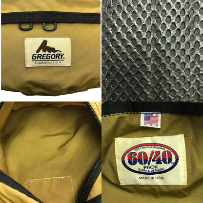 GREGORY × SIERRA DESIGNS グレゴリー/シエラデザイン テールメイトS ショルダーバッグ ユニセックス ウエストバッグ ボディーバッグ 60/40クロス USA製 ベージュ系 中古 T1