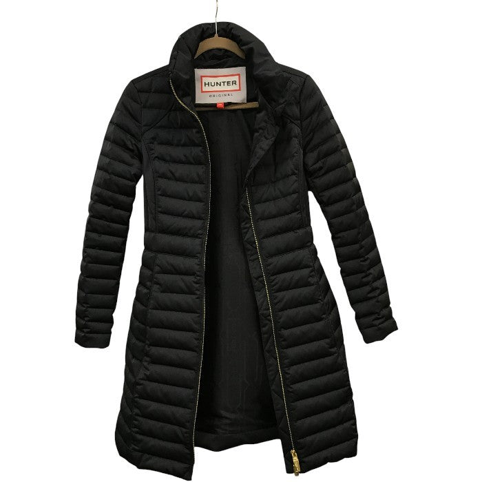 HUNTER ハンター ダウンコート レディース 冬 アウター ブラック  XSサイズ 中古 N1