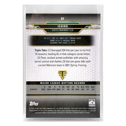 TOPPS MLBカード TRIPLE THREADS ICHIRO SEATTLE MARINERS /199 #87 中古 IT1