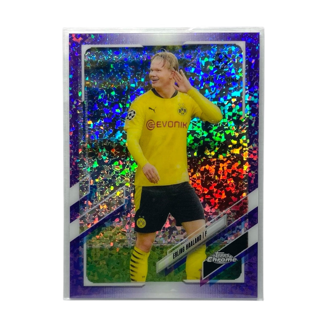 TOPPS サッカーカード CHROME ERLING HAALAND BORUSSIA DORTMUND /250 #49 中古 IT2