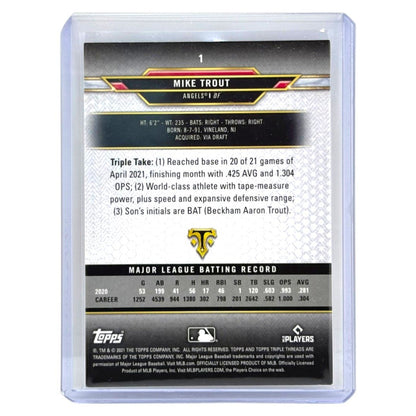 TOPPS MLBカード TRIPLE THREADS MIKE TROUT ANGELS /199 #1 中古 IT1