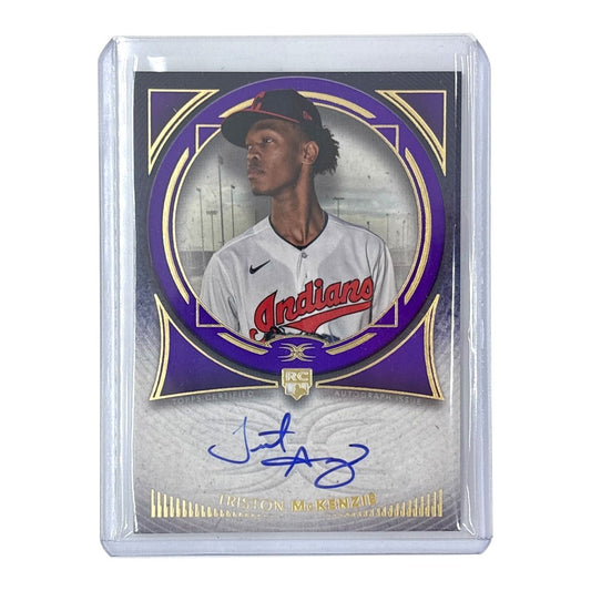 TOPPS MLBカード DEFINITIVE COLLECTION TRISTON McKENZIE CLEVELAND INDIANS 09/10 #DRA-TM1 中古 IT1