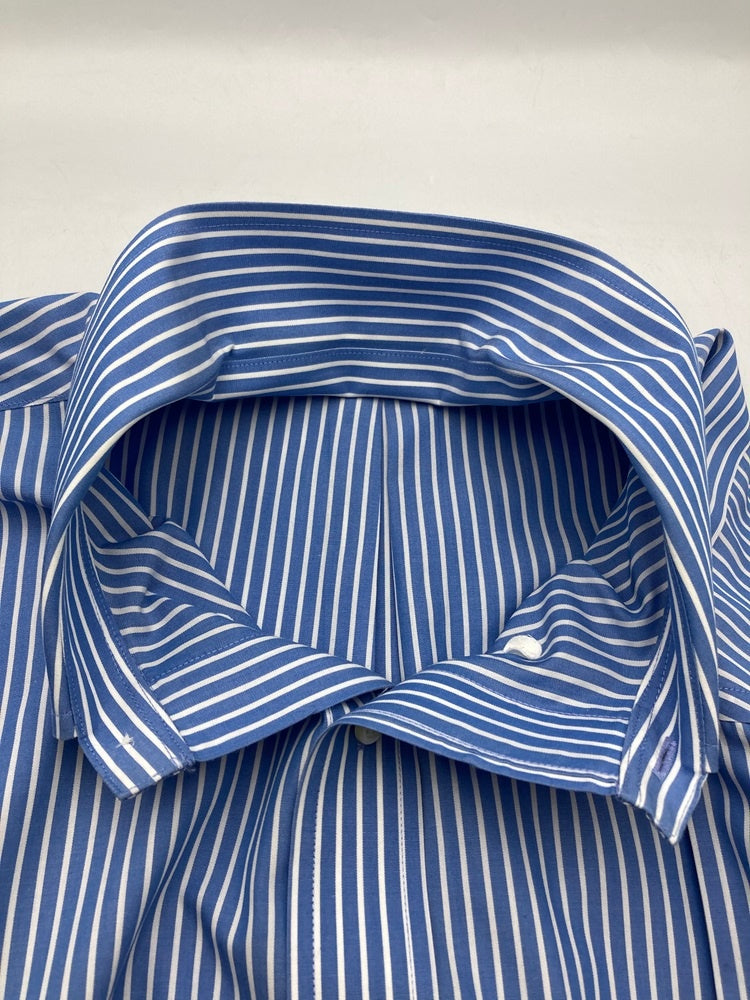 Brooks Brothers 346 ブルックスブラザーズ ボタンダウン ストライプ 長袖シャツ スリムフィット サイズ16 1/2 中古 D4