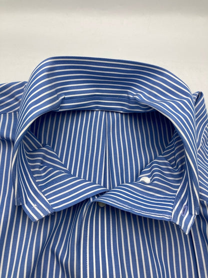 Brooks Brothers 346 ブルックスブラザーズ ボタンダウン ストライプ 長袖シャツ スリムフィット サイズ16 1/2 中古 D4