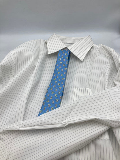 Salvatore Ferragamo サルヴァトーレフェラガモ アニマル くま柄 ネクタイ シルク100％ 中古 D4