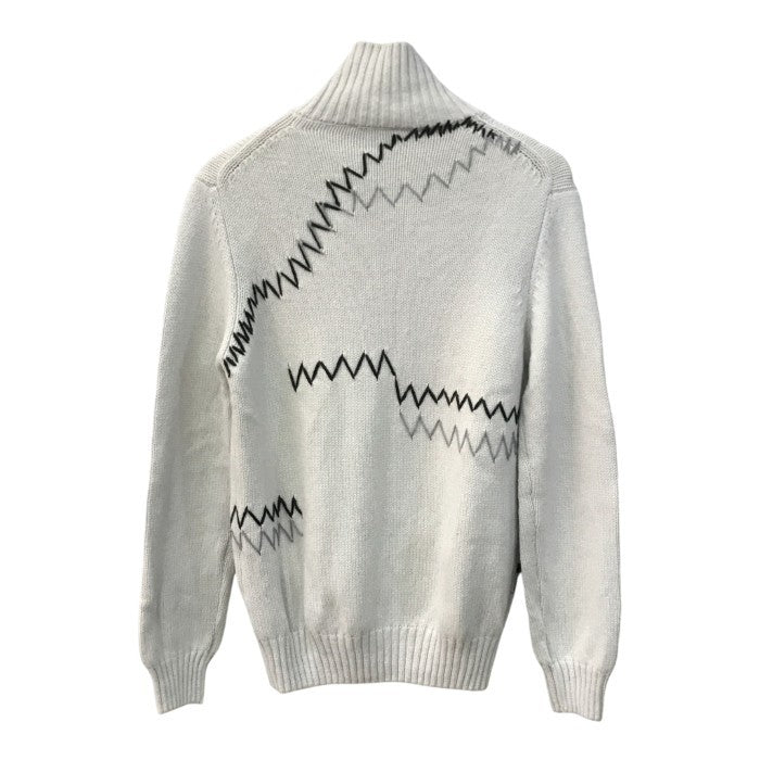 EMPORIO ARMANI エンポリオアルマーニ ニットトップス メンズ アルパカ セーター ハイネック オフホワイト S(180)サイズ 6L1MV8 1M07Z 中古 T1