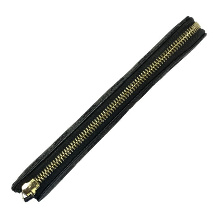GUCCI グッチ GGキャンバス 長財布 レディース L字ファスナー スリム ジャガード ブラック/グレー 268917 中古 T1