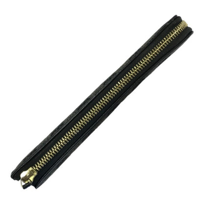 GUCCI グッチ GGキャンバス 長財布 レディース L字ファスナー スリム ジャガード ブラック/グレー 268917 中古 T1
