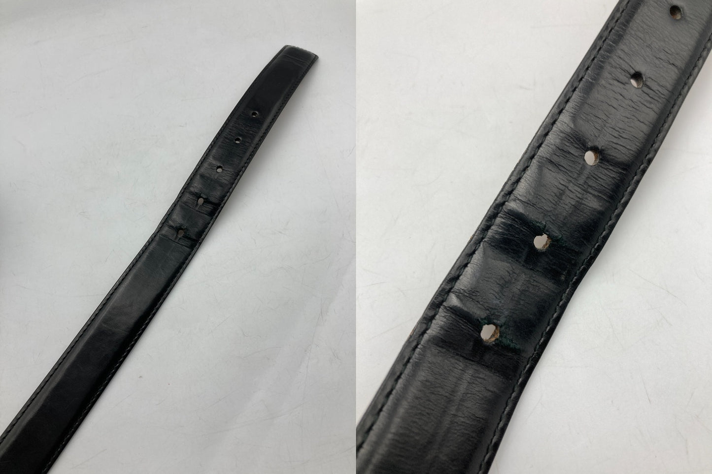 GUCCI グッチ レザー バックルベルト 90cm メンズ 223901 中古 D4