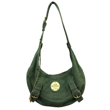 DIESEL ディーゼル ショルダーバッグ  ユニセックス オールシーズン キャンバス グリーン 中古 N1