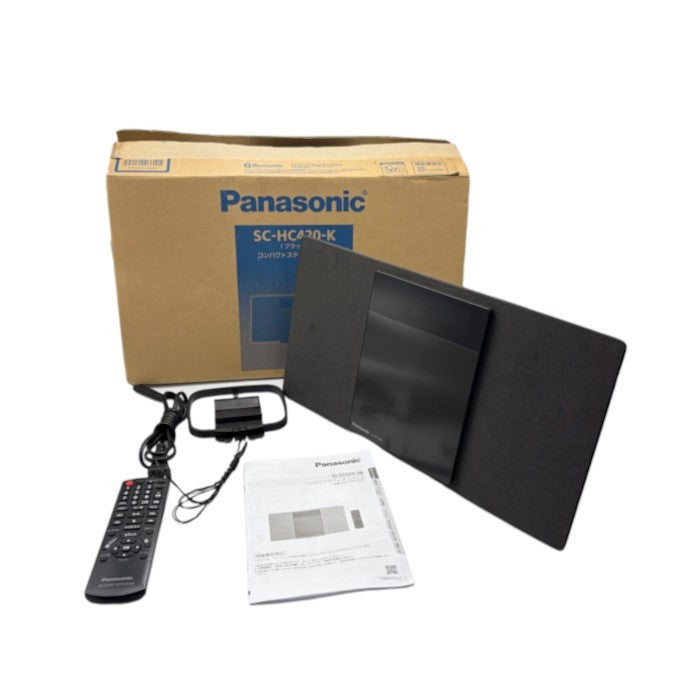 Panasonic パナソニック コンパクトステレオシステム SC-HC420-K CD Bluetooth オーディオ ラジオ リモコン付 中古 W４
