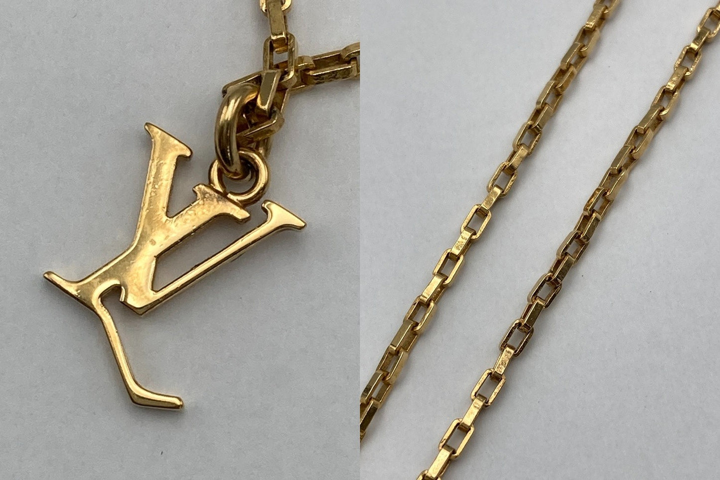 LOUIS VUITTON ルイヴィトン コリエダミエ ホワイト ネックレス M69472 中古 D4