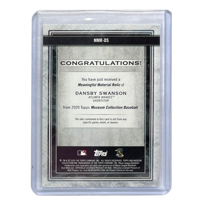 TOPPS MLBカード MUSEUM COLLECTION DANSBY SWANSON ATLANTA BRAVES /50 #MMR-DS 中古 IT2