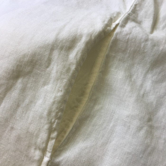 Honnete オネット シャツワンピース レディース 麻 トップス ホワイト 半袖 夏 中古 KW1