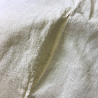 Honnete オネット シャツワンピース レディース 麻 トップス ホワイト 半袖 夏 中古 KW1