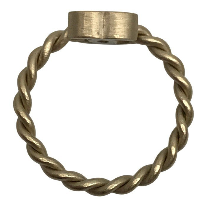 CHANEL シャネル リング レディース ココマーク ツイスト 指輪 ゴールド 12号 中古 T1