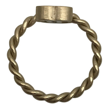 CHANEL シャネル リング レディース ココマーク ツイスト 指輪 ゴールド 12号 中古 T1