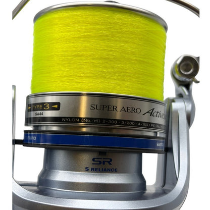 シマノ リール SUPER AERO SAアクティブサーフ 標準 釣り アウトドア 釣り具 SHIMANO 中古 W1