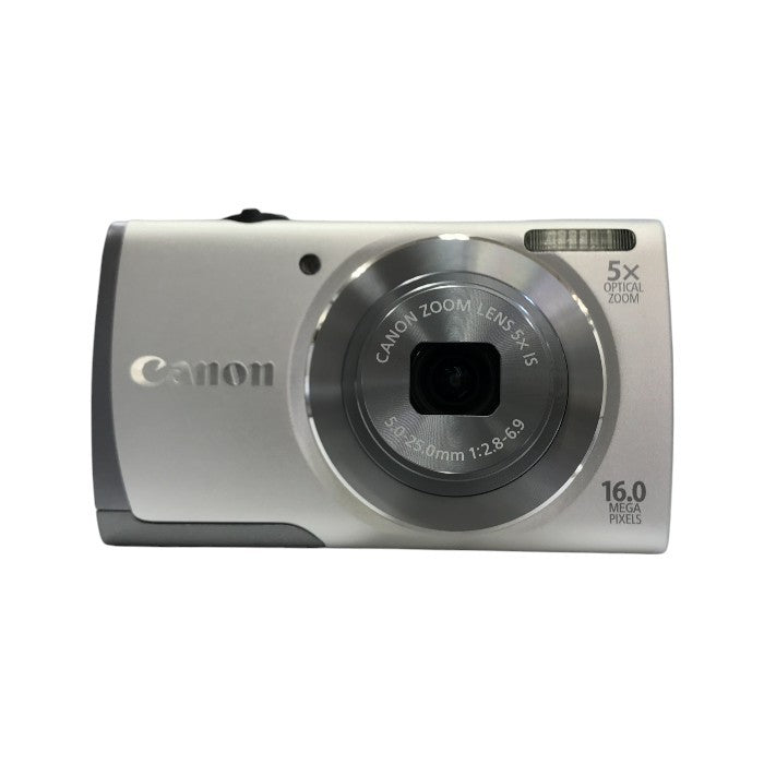 Canon PowerShot A3500 IS コンパクト デジタルカメラ シルバー 光学5倍ズーム 広角28mm Wi-Fi デジカメ PSA3500IS(SL) 中古 T1