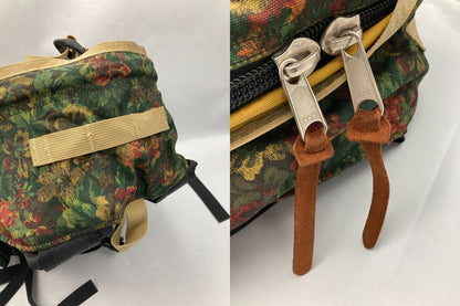 GREGORY グレゴリー 旧ロゴ イエロータペストリー バックパック USA製 中古 D4