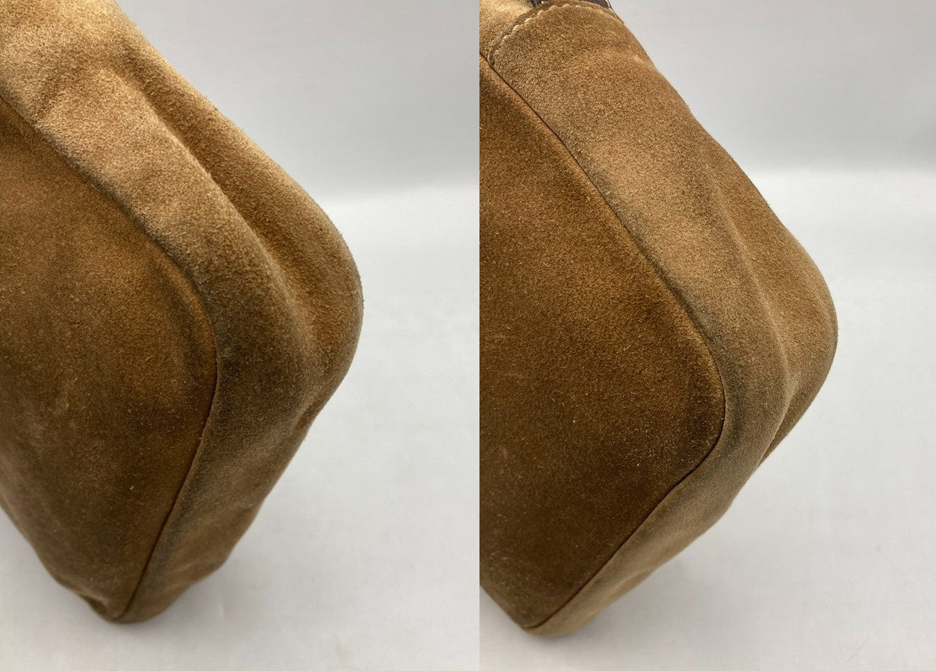 LOEWE ロエベ アナグラム ショルダーバッグ スウェード 中古 D4