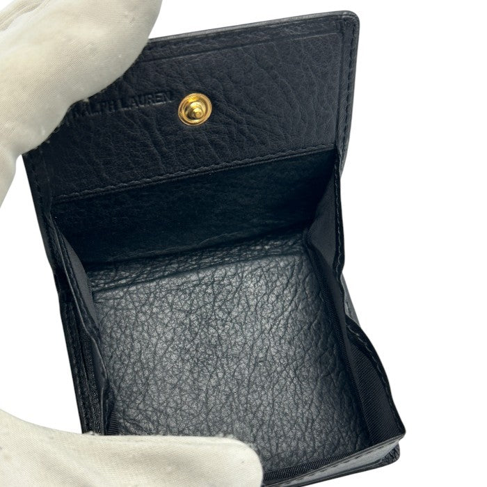 ポロ ラルフローレン コインケース 牛革 Polo RALPHLAUREN 小銭入れ ミニ レザー 中古 W４