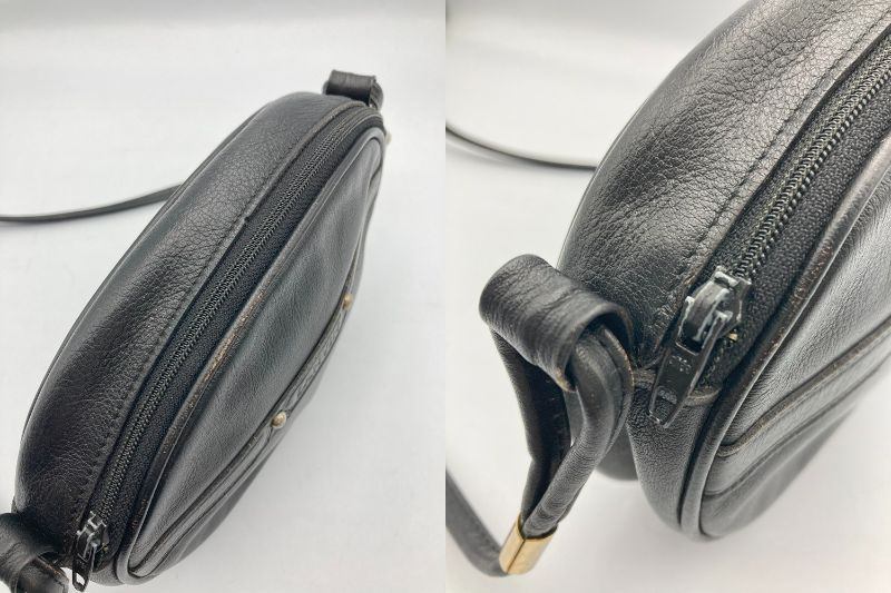 LANVIN ランバン ヴィンテージ レザー ショルダーバッグ 中古 D4