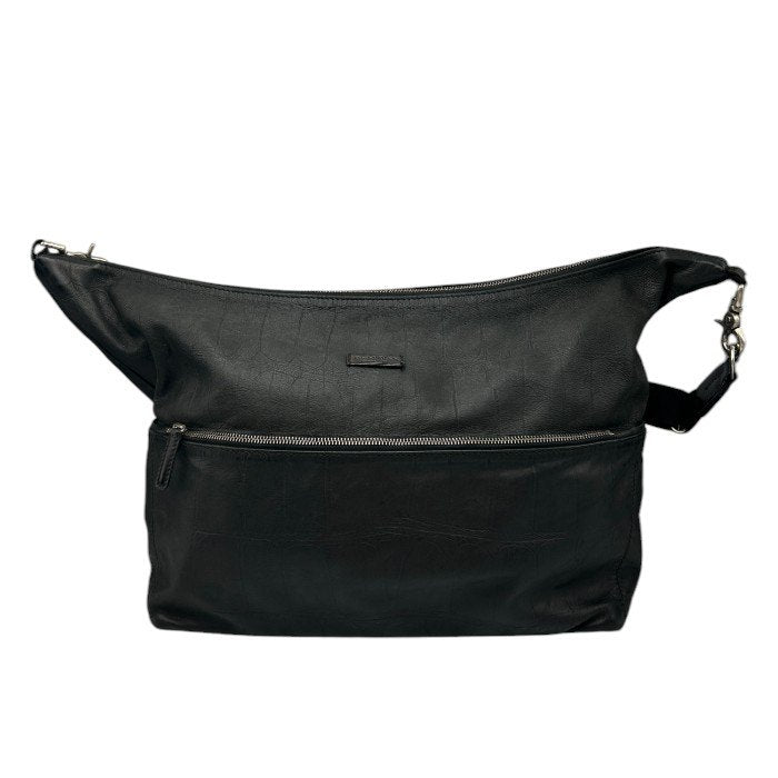 Daniel＆Bob ダニエル＆ボブ レザー ショルダーバッグ 2WAY メンズ 大きめ クロコ調 通勤 中古 W４