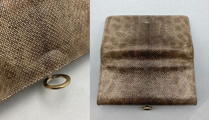 BVLGARI ブルガリ・ブルガリ メタリック カルングスキン ラージウォレット 長財布 中古 D4