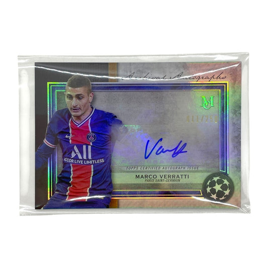 TOPPS サッカーカード MUSEUM COLLECTION ARCHIVAL AUTOGRAPH MARCO VERRATTI PARIS SAINT GERMAIN 011/250 #AA-MV 中古 IT1