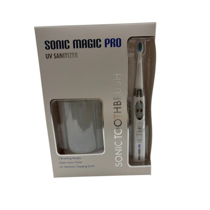 未使用品 SONIC MAGIC PRO ソニック マジック プロ 電動歯ブラシ ヘッド×4 デンタルケア 健康家電 歯ブラシ 家電 中古 W1