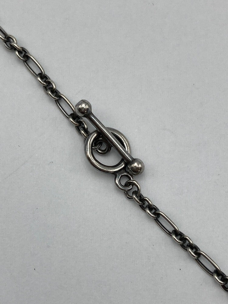 GEORG JENSEN ジョージジェンセン 2001年 ヘリテージ イヤーネックレス SV925 琥珀 中古 D4