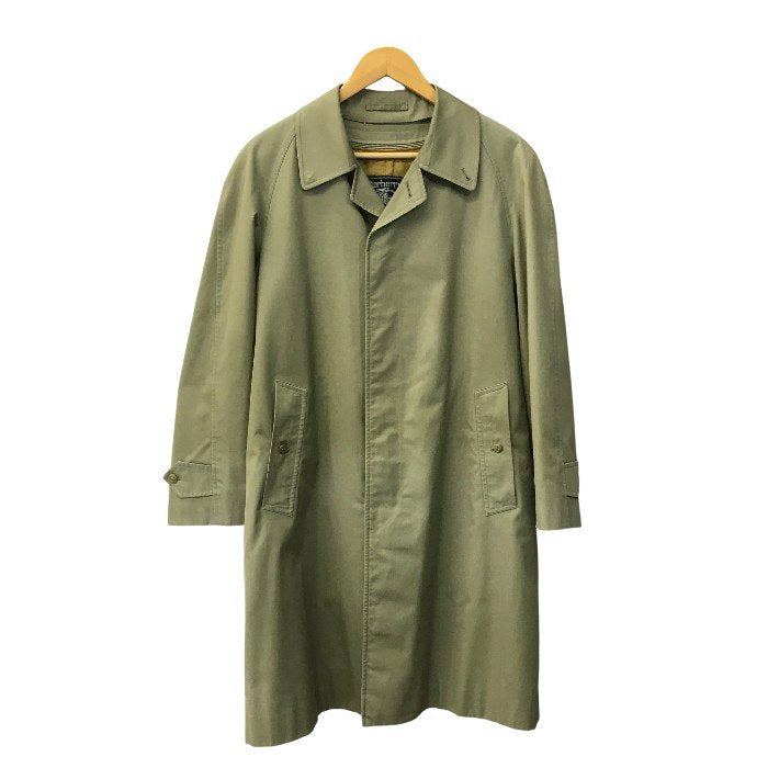 Buberrys バーバリー ステンカラーコート メンズ 秋冬 チェック柄 裏地/ライナー ヴィンテージ カーキ 170サイズ 中古 T1