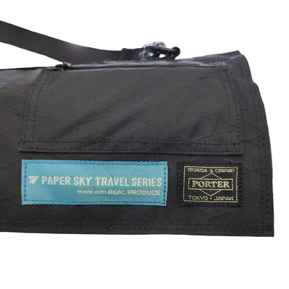 PORTER × PAPER SKY ポーター ペーパースカイ ヨガマットケース TRAVEL SERIES style-hug ロールマットレス ラグ ブラック/ブルー 中古 T1