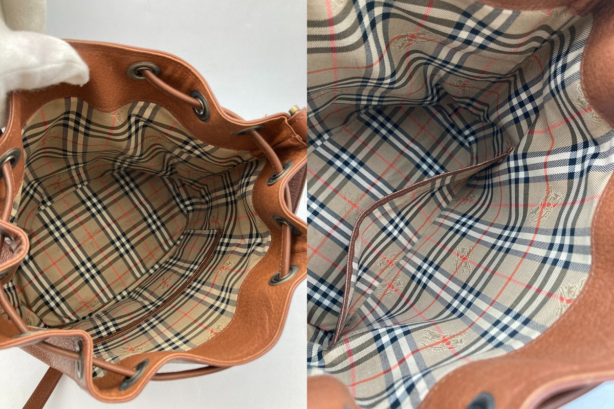 Burberrys バーバリーズ 巾着 ショルダーバッグ レディース 中古 D4