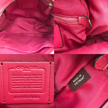 COACH コーチ リュック レディース レザー ミニサイズ バックパック レッド F38263 中古 T1