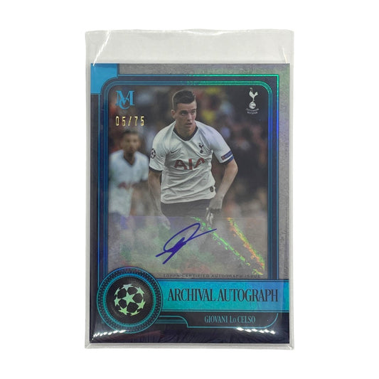 TOPPS サッカーカード MUSEUM COLLECTION ARCHIVAL AUTOGRAPH GIOVANI LO CELSO TOTTENHAM HOTSPUR 05/75 #FA-GLS 中古 IT1