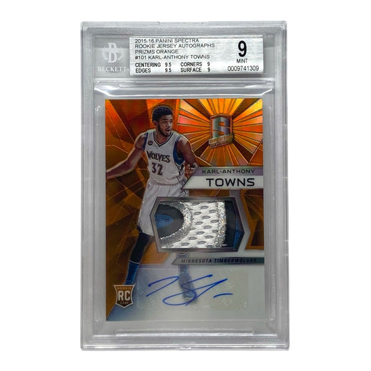 PANINI NBAカード SPECTRA PRIZM KARL-ANTHONY TOWNS TIMBERWOLVES 03/25 #101 中古 IT2