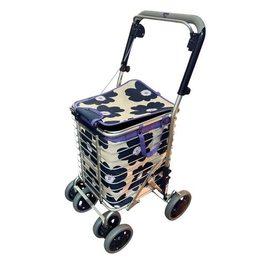 ユーバ産業 アルミワイヤー ショッピングカート マイバッグ カート 買い物 折りたたみ 中古 W４