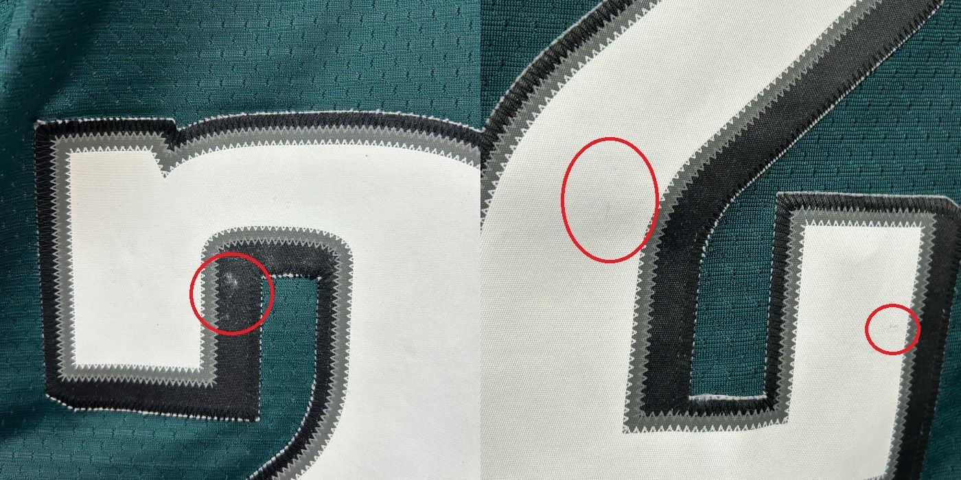 Reebok リーボック ONFIELD フットボールシャツ イーグルス XL EAGLES レショーン・マッコイ  McCOY 半袖 シャツ ユニフォーム 中古 W４
