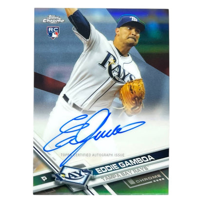 TOPPS MLBカード CHROME EDDIE GAMBOA TAMPA BAY RAYS /499 #RA-EG 中古 IT2
